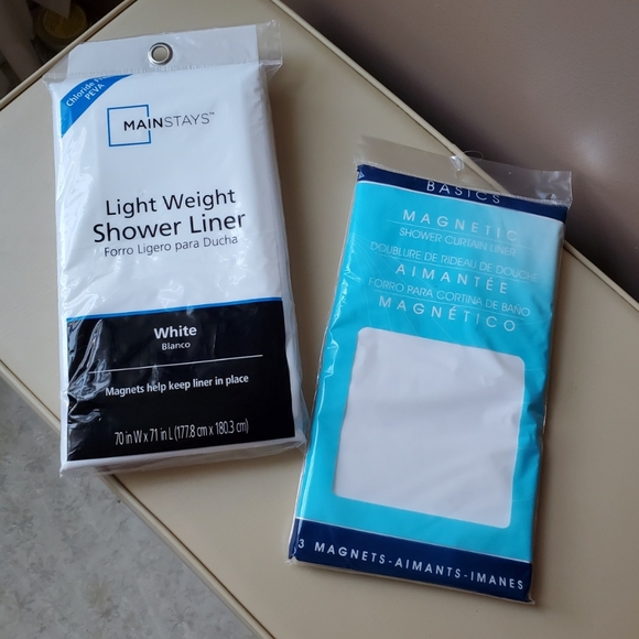 Brand new set of 2 shower liners! Sealed - Picture 1 of 5